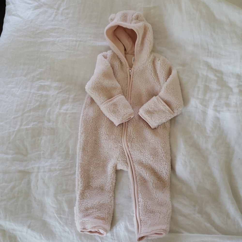 Pink winter bodysuit